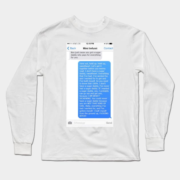 SHANGELA SUGAR DADDY TEXT Long Sleeve T-Shirt by SianPosy